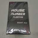 Upgraded 8 Inch Floating House Numbers-Anti-Fade Modern Aluminum Address Numbers for Home/Mailbox/Building/Easy to Install/Black/Number 0