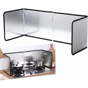 Foldable Stove Splatter Guard Grease Shield Nonstick Oil Stove Splash Guard Cooking Splatter Screen Kitchen Backsplash Protector For Stove Top Wall Gas Range Frying Pan Camping (Height 30cm)