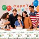 3PCS Greenery Gender Reveal Baby Shower Tablecloth, Boho Greenery A Sweet Baby Boy is On His Way Party Supplies TableCover for Gender Reveal Party, 54 x 108INCH (Green)