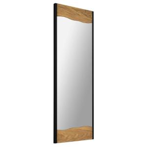 1x30x40 Accent Mirror Wood and Metal Finish