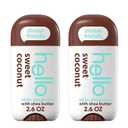 hello Sweet Coconut Aluminum Free Deodorant for Women and Men with Shea Butter, 24Hour Freshness, Baking Soda Free Deodorant, Dermatologically Tested, 2.6 oz Stick (2 Pack)