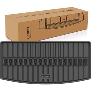 LASFIT Trunk Mat for Jeep Grand Cherokee L 2021-2025 6 Seaters and 7 Seaters All Weather TPE Custom Fit Cargo Mat Trunk Liner Cargo Liner, Black