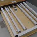 Omhuzsyo Standing Desk Converter Stand up Office Desk Riser on the Desktop is Suitable for Use in Laptops and Single Monitor Work Consoles, Home Offices, and Can Be Adjusted in Height(Log Color)