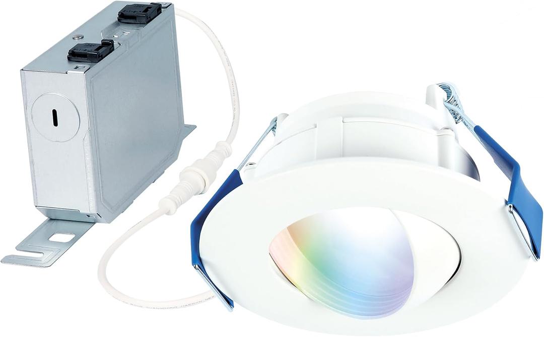 HALO 4 in Smart Canless LED Recessed Light, Wi-Fi, Motion Sensor, Gimbal