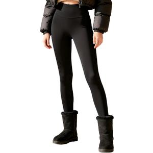 Sunzel Fleece Lined Leggings Women High Waisted Tummy Control Winter Warm Thermal Workout Yoga Pants Tights for Cold Weather (Large, Black)