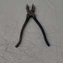 Klein Tools D213-9ST High-Leverage Ironworker's Pliers, Made in USA, Twist and Cut Soft Annealed Tie Wire, Hook Bend Handle, Spring Loaded, Heavy-Duty Jaws