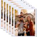 6 Packs 9x12 Picture Frame White, Engineered Wood 9 x 12 Photo Frame, 9 by 12 Photo Poster Frame for Wall Hanging and Tabletop Set of 6, White