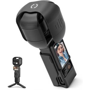 Pocket 4/3 Protective Case Cover with Rotating Head for DJI Osmo Pocket 3/4 | Flexible Shooting with Case On, Gimbal Protection, Compact & Lightweight, Fast Snap-on, for Travel Vlog and Outdoor Record
