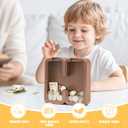 Summidate Letter Piggy Bank for Smarts Kids Girls Wooden Savings Box for Boys Coin Banks for Baby,Personalized Cute Initial Money Banks, Birthday Gift for Toddlers (H) (9", Cartoon-h-9")