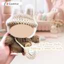 17cm Doll Clothes, Clothes for Dolls Outfit, Accessories for Dolls Clothes,Cute Clothes Set for Doll,No Doll Included(Brown Sweater + Khaki Bag + Hat)