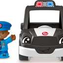 Fisher-Price Little People Toddler Toys Police Car Push-Along Vehicle & Figure for Pretend Play Preschool Kids Ages 1+ Years