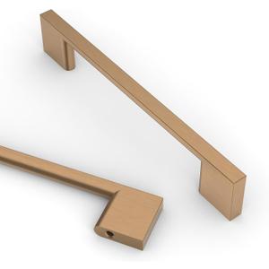 Asidrama 10 Pack 5 Inch(128mm) Champagne Bronze Kitchen Cabinet Handles, Cabinet Pulls Kitchen Cabinet Hardware for Cupboard Drawer Handles Dresser Pulls