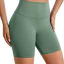 BAYDI Clouduxi Biker Shorts for Women 6" High Waisted Workout Gym Running Shorts Womens Buttery Soft Yoga Pants, Large