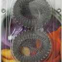 Stainless Steel Washing Machine Lint Traps: Washer Hose Lint Remover with Cable Ties - 3 Count Per Pack