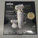 Braun Silk-pil 9 Flex Epilator, 360 Flex and Pivoting Head, Wet and Dry, Includes Shaver Head, Trimmer Comb, SES9-041 3D, Tinted Gold