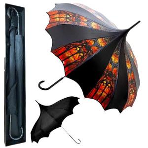 Gothic Rebel Custom Printed Vampire Gothic Pagoda Umbrella TWO PACK - Artisan Collection - BONUS Dark Wing Pagoda Umbrella (Hallowed Glass Bonus Kit)