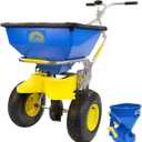 Spyker Winter Weather De-Icing Kit: Ergo-Pro 50 Pound Winter Spreader with 5 Pound Handheld Spreader