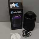 Katchy Indoor Insect Trap - Catcher & Killer for Mosquitos, Gnats, Moths, Fruit Flies - Non-Zapper Traps for Inside Your Home - Catch Insects Indoors with Suction, Bug Light & Sticky Glue (Black)