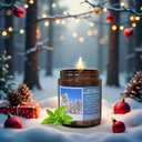 Christmas Candles 4 Pack Set,Christmas Candle Scented Gift Set,Christma Scented Candles Gift for Women, Aromatherapy Soy Candle for Home Scented, Winter Holiday Xmas Candles