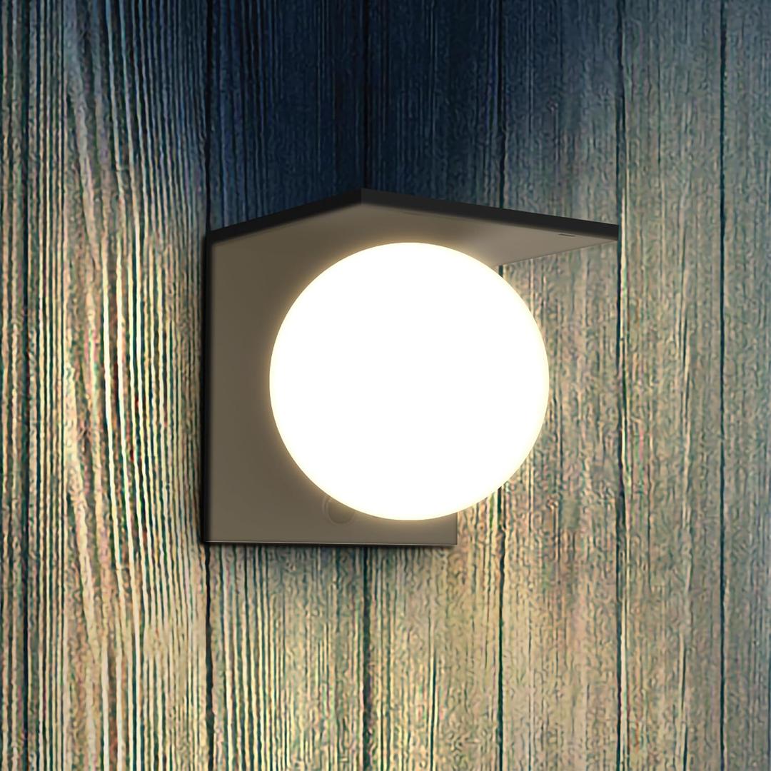 Solar Lights Outdoor, 4000K Dusk to Dawn Motion Sensor Solar Lantern Light with 4 Modes, IP54 Waterproof, Wall Mount Outdoor Lamp for Yard Patio Exterior Frontdoor Porch Decorative