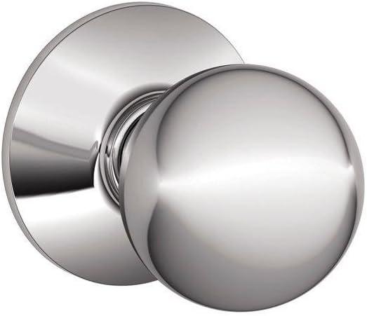 SCHLAGE F10ORB625 Orbit Passage Knob, Bright Chrome
