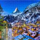 MyPuzzle Zermatt and The Matterhorn Switzerland - Premium 500 Piece Jigsaw Puzzle for Adults