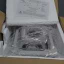 CXGLEAMING 15.7" Modern LED Ceiling Light Flush Mount Crystal Chandelier Light Fixture Round Moon Shape Modern Chandeliers for Living Room Bedroom Bathroom Hallway(3 Color Changable)