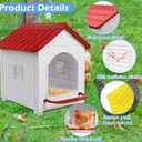 Nesting Boxes for Chicken, Plastic Compartment Chicken Nesting Boxes Coop for Laying Eggs for Hens, Ducks and Poultry