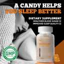 Magnesium Glycinate Gummies 1000mg - Sugar Free Magnesium Potassium Supplement with Vitamin D, B6, CoQ10 for Calm Mood & Sleep Support - 60 Orange Gummies