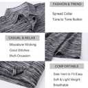 Alex Vando Mens Golf Shirt Moisture Wicking Quick-Dry Short Sleeve Casual Polo Shirts for Men (Small, Black)