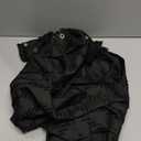 Dynamene Stall Fabric Shower Curtain, 48 Inch Wide Boho Farmhouse Tufted Chevron Striped Tassel Shower Curtain for Bathroom, Minimalist Ruffled Textured Cloth Shower Curtain Set, 8 Hook, 48x72, Black