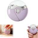 Electric Nail Clippers,3 in 1 Electric Polishing Automatic Nail Clippers,2 Adjustable Speeds, Automatic Nail Trimmer with LED Light&Clip Storage,USB Rechargeable for Kids, Adults,Seniors(Purple)