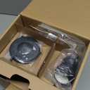 Yosoan Indoor Vintage Ceiling Light with Striped Shade, 1-Light Hardwired Modern Vanity Light Industrial Single Rustic Semi Flush Mount Ceiling Lamp Ribbed Glass Shade for Kitchen Hallway(Black)