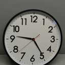 AKCISOT 18 Inch Wall Clock Large Silent Non-Ticking Wall Clocks Battery Operated - Analog Classic Clock Decorative for Living Room, Office, Home, School(Black)