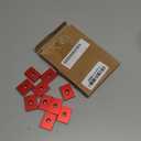 Aluminum t Track (10Pcs, 1.2Inch, M8, Red)- T-Slider for T-Slot Miter Slider, Double-Cut& Pre Drilled Mounting Holes, Apply to Woodworking/Fixtures/Crosscut Sled/Router Table