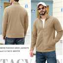 TACVASEN Men's Fleece Jackets Full Zip Lightweight Jacket Casual Soft Warm Coats with Pockets (XL)