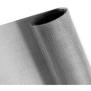 NeatiEase Window Screen, 39"x118" Adjustable Flexible Fiberglass Screen Door Mesh - DIY Replacement Kit for Patio Porch Door Windows and Sliding Screen Doors(Gray)