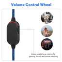 Replacement AW920H Gaming Headset Cable, Audio Cord with Inline Mute and Volume Control Compatible with Alienware AW720H AW310H AW510H 988 Alienware Dell Gaming Headset 6.5FT (Blue)