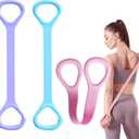 3pc Figure 8 Resistance Band, Exercise Bands for Back, Elastic Rope Stretch Fitness Band, Stretch Band for Chest Expander, Yoga Gym Fitness Pulling Rope 8 Word Elastic Bands
