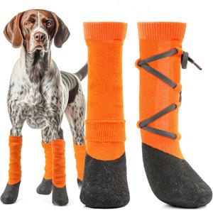 lesotc Dog Shoes for Dogs, Dog Boots & Paw Protectors for Winter with Adjustable Straps for Walking Running Hiking Outdoor Dog Booties Dog Shoes,Large