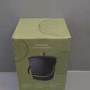 Impresa [2 Pack] Bamboo Compost Bin for Kitchen - Holds 1 Gallon Each - Countertop Compost Bin with Lid - Bamboo Kitchen Composter - Indoor Compost Bin for Food Waste