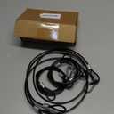 39.4" Safety Cable Black Coated Stainless Steel Security Cable with Carabiner Lock, 110lb Safety Rope for DJ Stage Light LED Par Light Moving Head Light Bicycle Luggage(4 PCS)