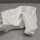 White Living Room Darkening Curtains 72 Inches Long 6 ft Length 2 Panel Cute Black Out Linen Window Drape for Nursery Bedroom Opaque Thermal Curtain for Summer Heat Light Blocking Lightweight Blackout