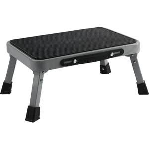 TreeLen 1-Step 330lbs Capacity Folding Metal Step Stool, Portable Step Ladder, Non-Slip, Sturdy