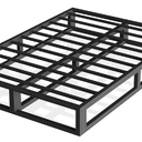 6 Inch King Bed Frame with Steel Slat Support, Low Profile King Metal Platform Bed Frame Support Mattress Foundation, No Box Spring Needed/Easy Assembly/Noise Free