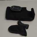 DeMoce Cordless Ankle Massager with Heat, Wearable Ankle Heating Wrap for Foot & Ankle Pain Relief, 6 Heat Levels, 3 Vibration Modes, Timer & Auto Shut Off, Single One, Black