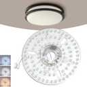 8.7" LED Engine Replacement Upgrade Retrofit Kit for Ceiling Light 3300LM Bright 3CCT 3000K 4000K 6000K 120V 36W, Live & Neutral 2-Wires Connection, Magnetic Easy Mount (cover or globe NOT included)
