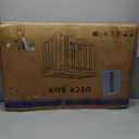 TARKARI 45 Gallon Lockable Resin Deck Box, Waterproof & UV-Resistant Outdoor Storage Box for Outdoor Cushion Storage, Garden Tools & Pool Accessories Storage, Black