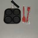 4-Cup Egg Pan Nonstick, and Granite Egg Frying Pan, Versatile Breakfast Skillet for Eggs, Pancakes, Plett, Crepes, Compatible with Gas Stove and Induction Cooktop