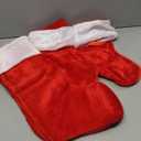 Livder 4 Pack Christmas Stockings Red and White Plush Fireplace Hanging Velvet Stockings for Christmas Decoration Supplies, 20 Inch